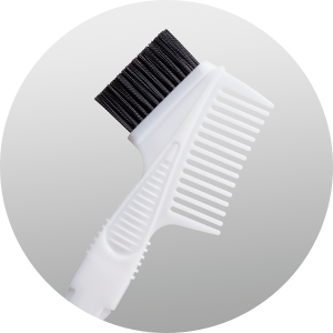 Blending hair color with comb side applicator